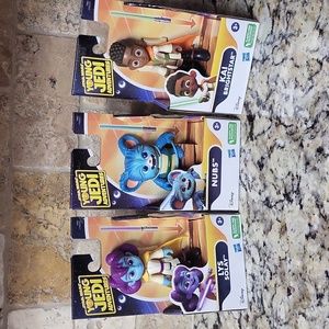(3) Star Wars Young Jedi Adventures Action Figures
